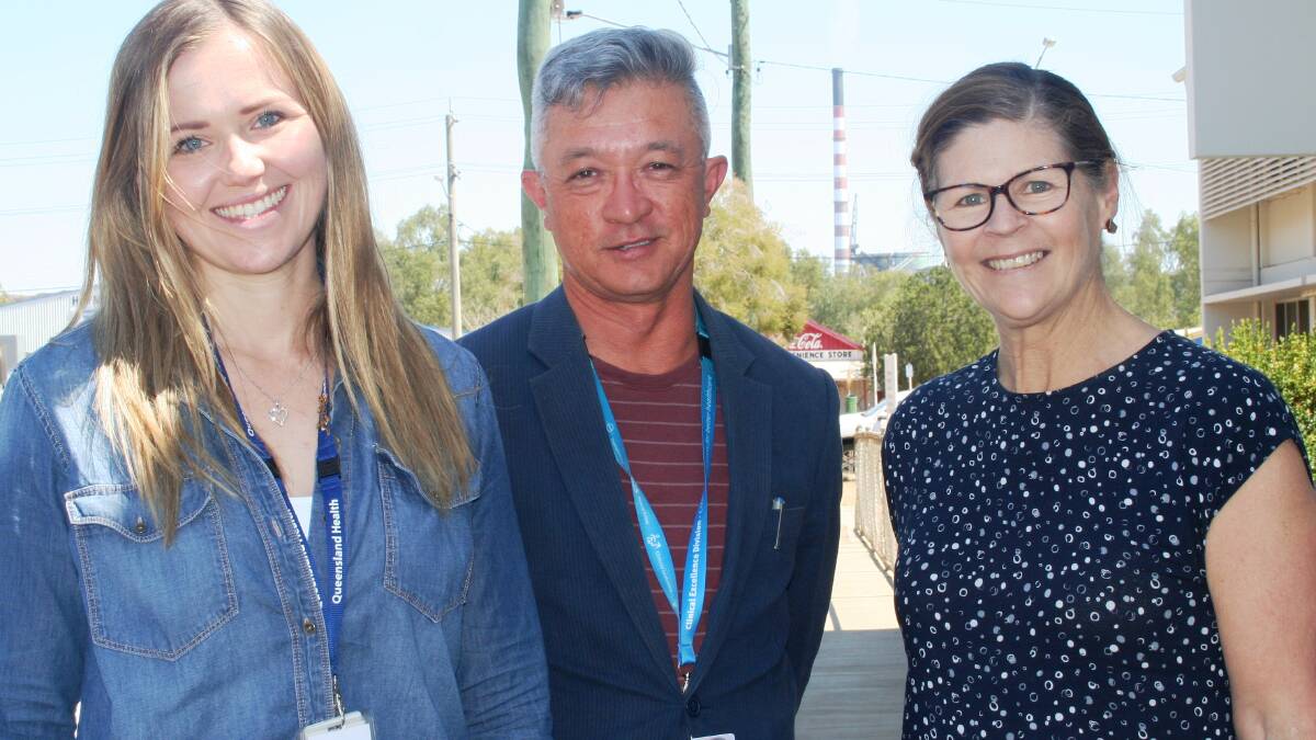 CARING HELPERS: NWHHS TRAIC clinical nurse consultant, Katie Wonnacott, TRAIC manager Ben Norris and senior project officer, Marianne Zangari. Photo: supplied