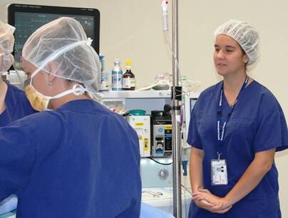 Students experience life in a busy hospital