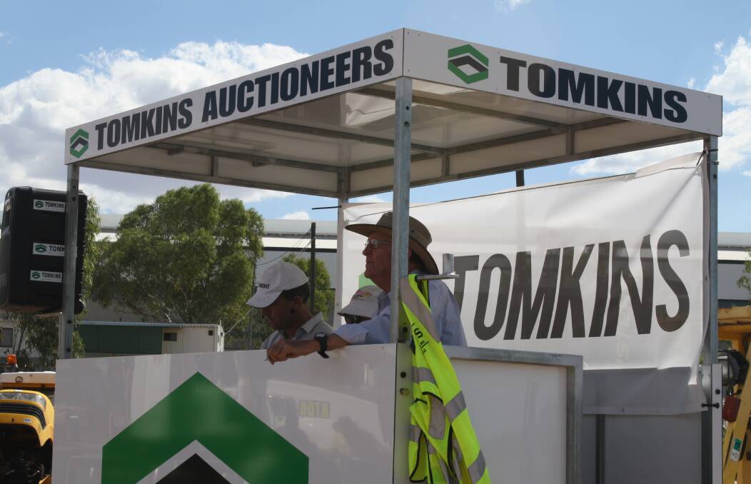 Tomkins Auctioneers specialises in plant and machinery auctioning, and has been running the Mount Isa auction for the last four or five years. Photo: Esther MacIntyre