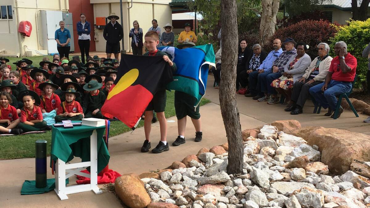CULTURE CULTIVATION: Naidoc Week celebrations at St Kieran's Catholic School, Mount Isa, began with an opening prayer liturgy and a morning tea for their Elders. Photo: supplied