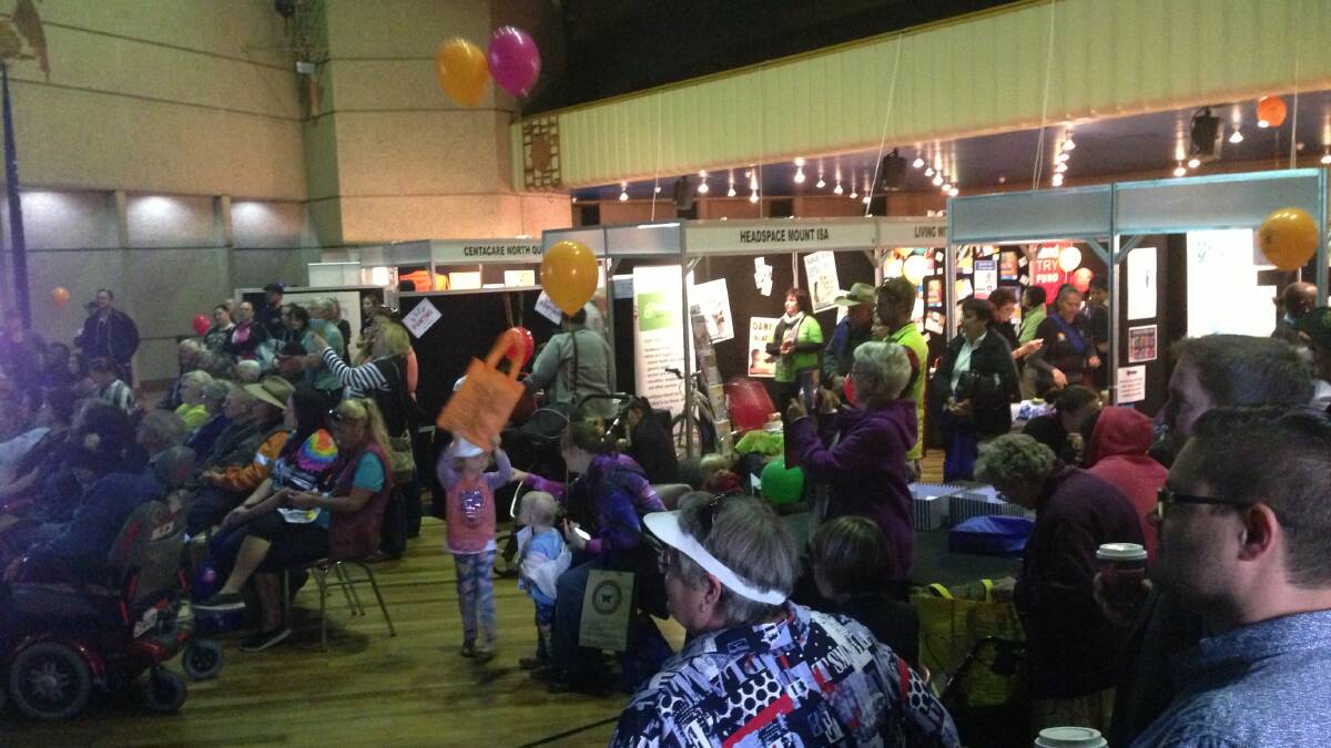 HEALTHY FUN: Crowds at the previous Mount Isa Health Expo in 2015. Photo: supplied