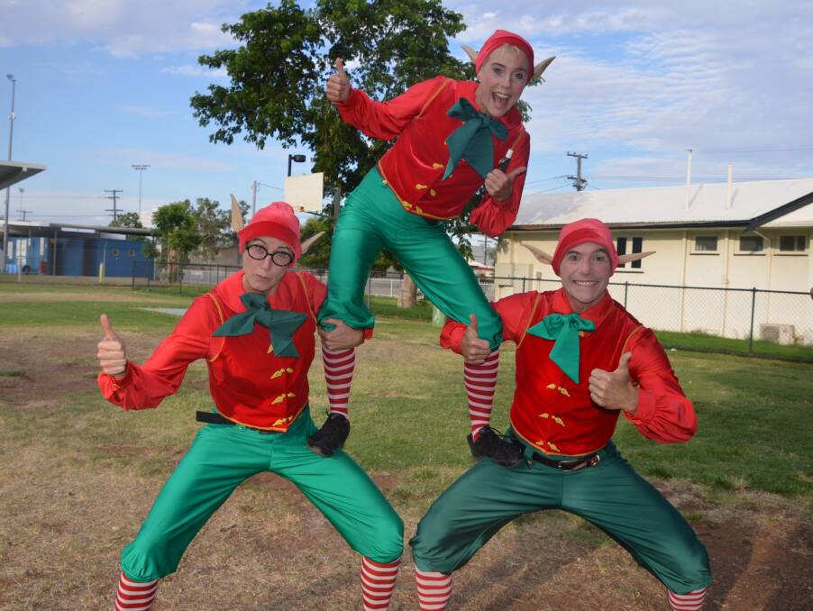 The Bouncing Elves were a hit at last year's Cloncurry Christmas Festival, and are back this weekend. 