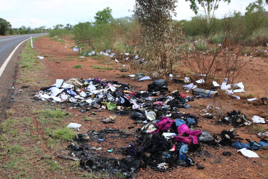 ILLEGAL RUBBISH: Considering Mount Isa residents receive free tokens for the refuse centre, it is amazing how often rubbish is seen dumped on the side of the road. Photos: contributed.