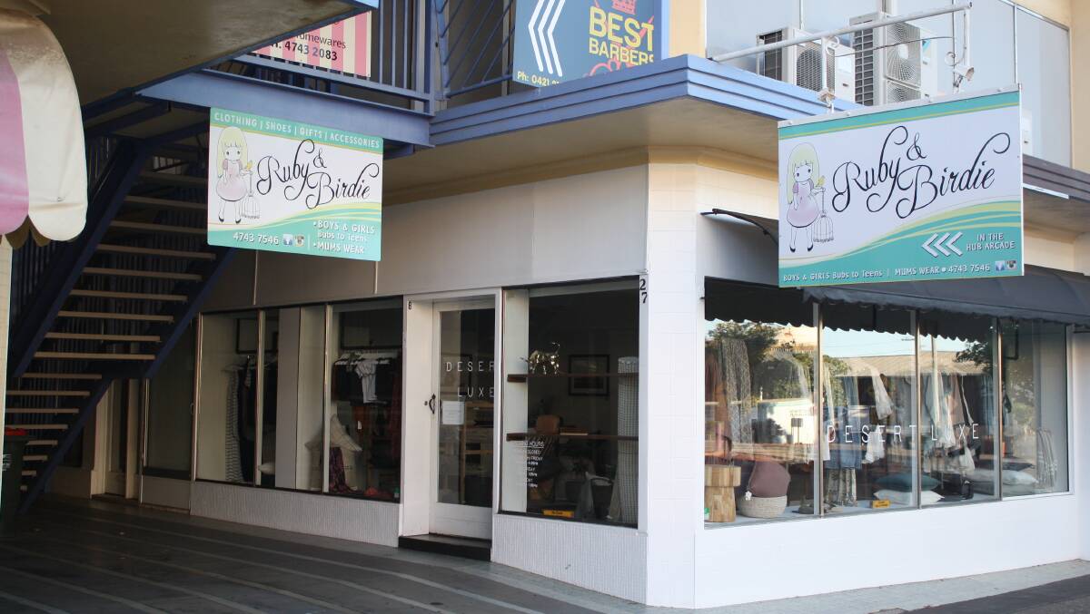 OPENING: Ruby & Birdie is Shop 27 D in the Hub Arcade on Miles Street, Mount Isa.