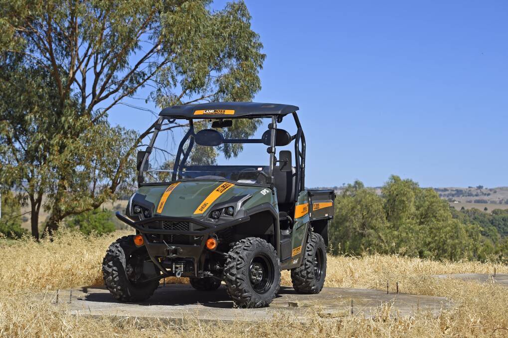 TOUGH AND DEPENDABLE: The Landboss 800D UTV is designed to go just about anywhere. LE model shown; the Father's Day prize is the base model worth $15,990.
