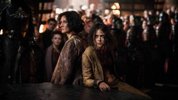 Pucker up Ellaria Sand (Indira Varma) and her daughter Tyene (Rosabell Laurenti Sellers) are doomed. Photo: HBO