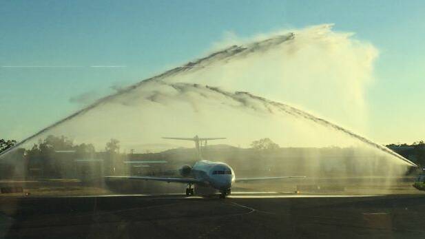 Alliance Airlines touches down in Gladstone. Photo: Supplied
