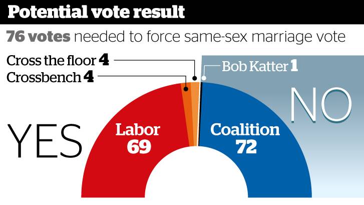 Gay marriage 'Plan B': Liberal MPs may cross floor if conscience vote push fails