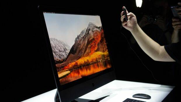 The iMac Pro is extremeley impressive on paper, but isn't ready for testing just yet. Photo: Peter Wells
