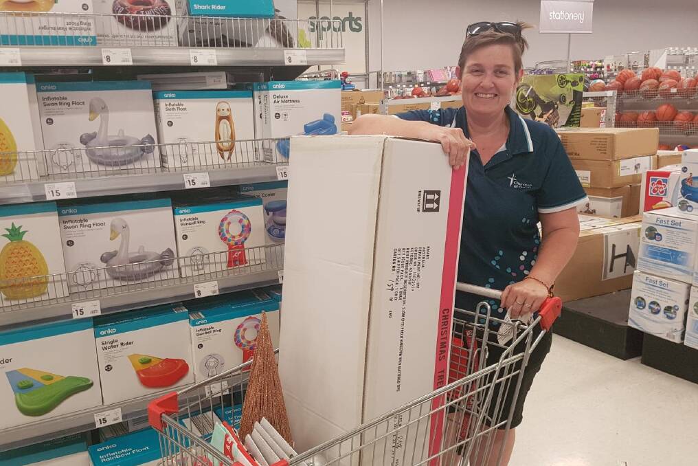 PREPARATION FOR CHRISTMAS: Helen McLure got some of her shopping done on Monday.