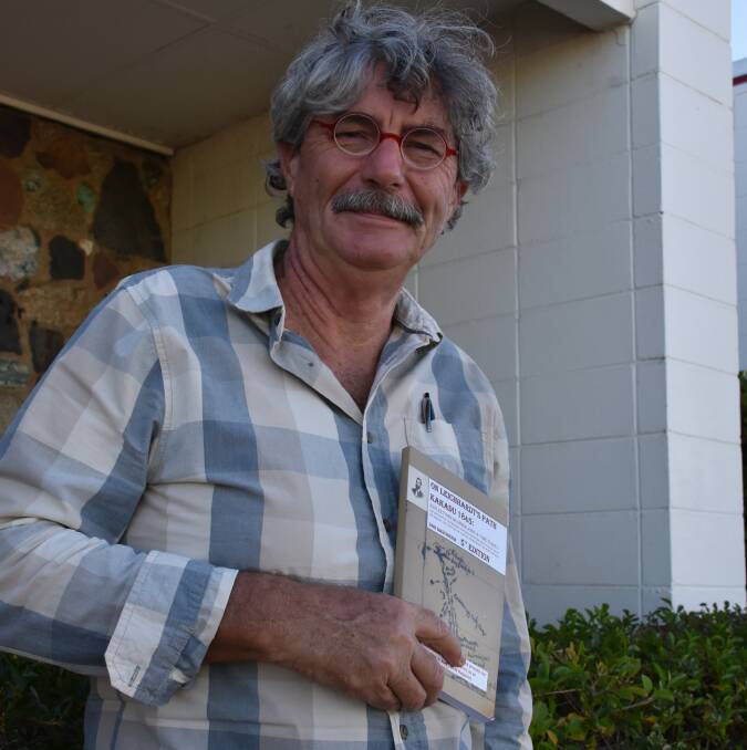 LEICHHARDT'S PATH: Author Dan Baschiera launches his book at the Mount Isa City Library on Tuesday. Photo: Melissa North