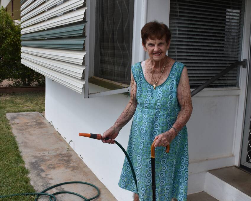 WATER RESTRICTIONS: Joyce Curry would like the Mount Isa City Council to listen to the elderly residents. Photo: Melissa North