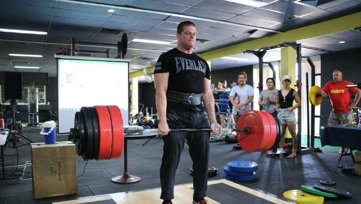 POWERLIFTING: Scott Jones lifts heavy weights. Photo: Supplied
