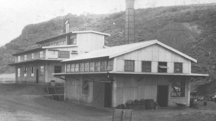 Workplace: Assay crushing and hauling shed with the laboratory at rear where George Beard first started work at Mount Isa Mines in 1933. Photos: Supplied