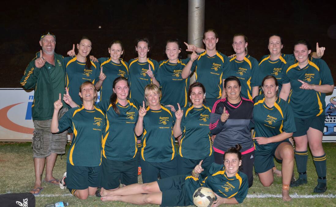Number one: Isaroos claimed their second women's premiership in club history on Friday night with a 3-nil win over Parkside led by two goals from team captain Sarah Astbury.