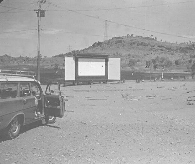 Place to be: The original BSD Pictures with concrete projection box circa early 60s. Photographs courtesy of Mount Isa Library History Department and MIMAG.