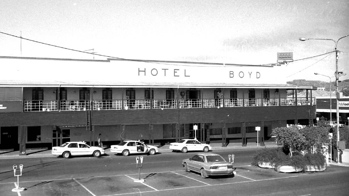 Down at the pub: Boyd Hotel in Mount Isa as it was in July of 1999.Photos: Supplied.