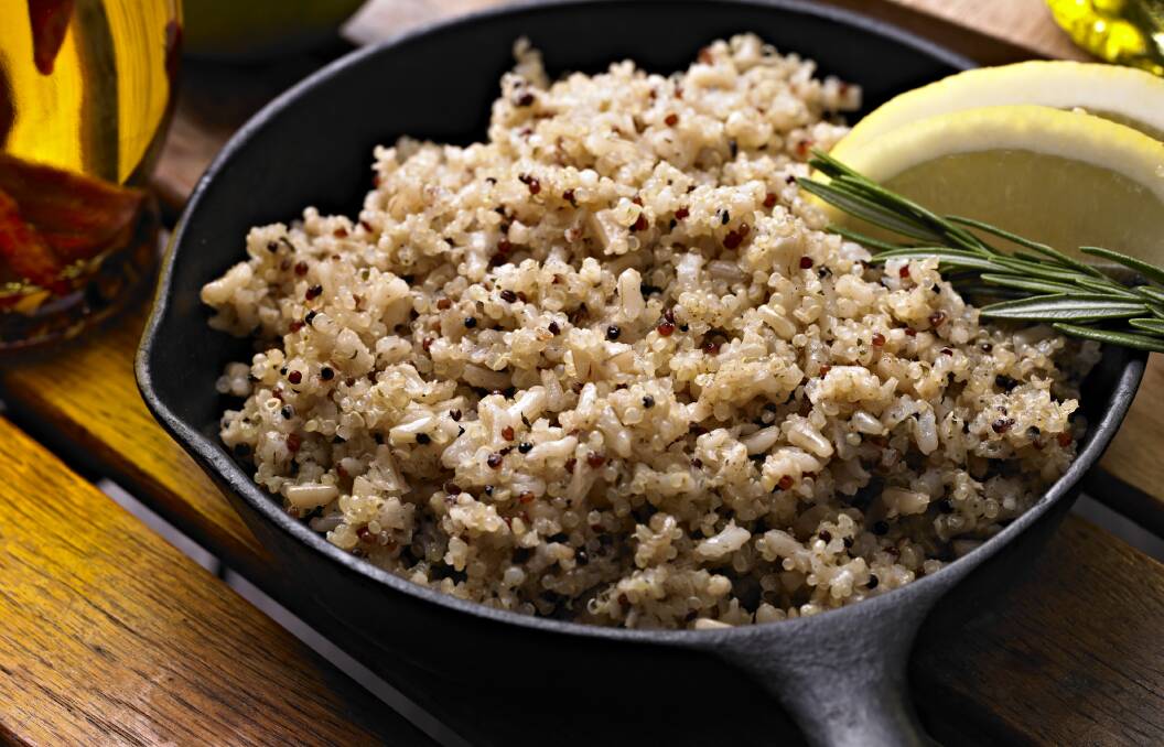 Good for you: Quinoa is a healthy food which can easily replace other staples of your diet and there are many nutritious salads and dishes which can me made using it such as the Quinoa Crunch recipe below.