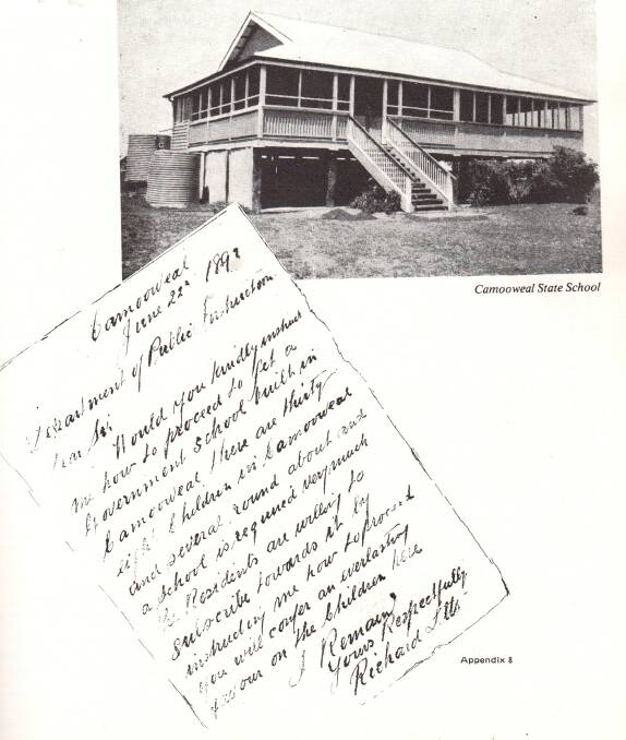 School building: Camooweal State School circa 1983. Photographs from Camooweal and Beyond 1884-1984