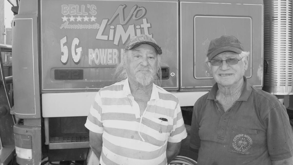 Showtime: Arnold and Elwyn Bell have a long history in Mount Isa and surrounds. Photo: Supplied.