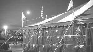 One of the many show tents which set up in Mount Isa to entertain locals.