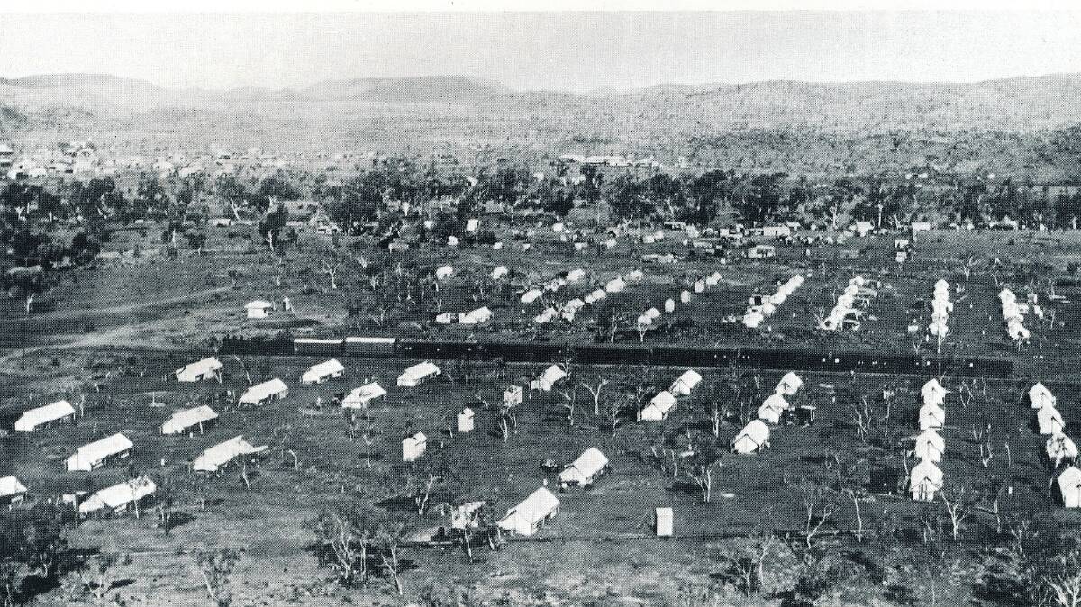 The start of a city: Early tent housing in Mount Isa. Photo: Supplied