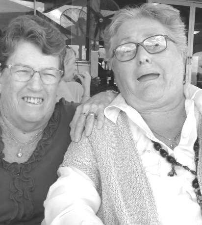 A day at the races: Edna Russell and Caryll Evans at the Mount Isa Show Day at the races in May 2017 of this year. Photo:Supplied.