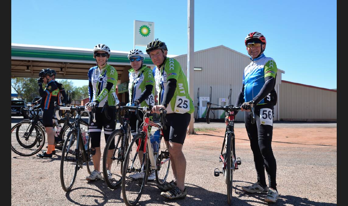 Team Mount Isa: Frank Long, Lyn Roughan, Linda French and Tony Sweeney represented Mount Isa in the Barkly Shield