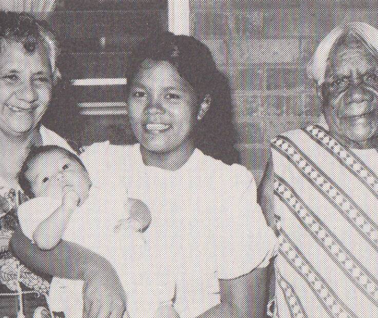 Family: Topsy Harry, Grace Ah Kit, Betty Ah Kit and Betty's daughter. Photo: Supplied.