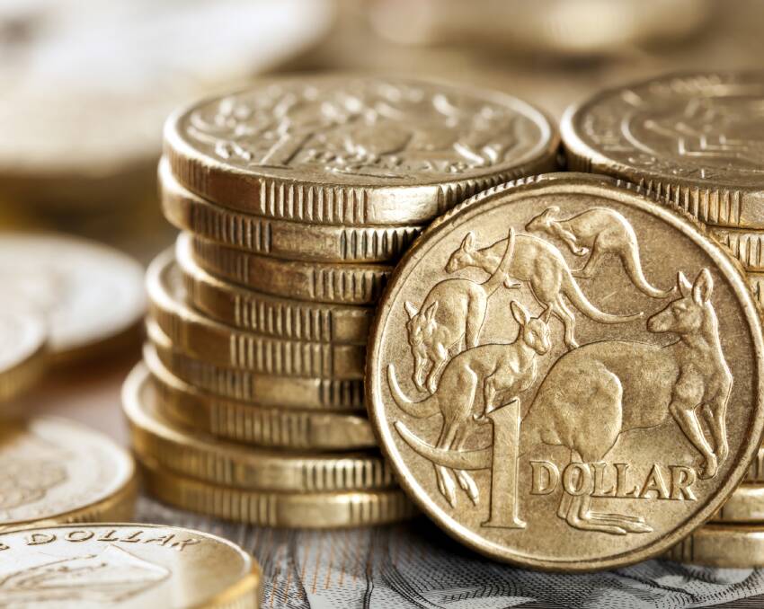 Shiny: The Australian Dollar coin as we know it and use it today.