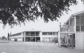 Barkly Highway School under construction in 1958. Picture: Supplied.