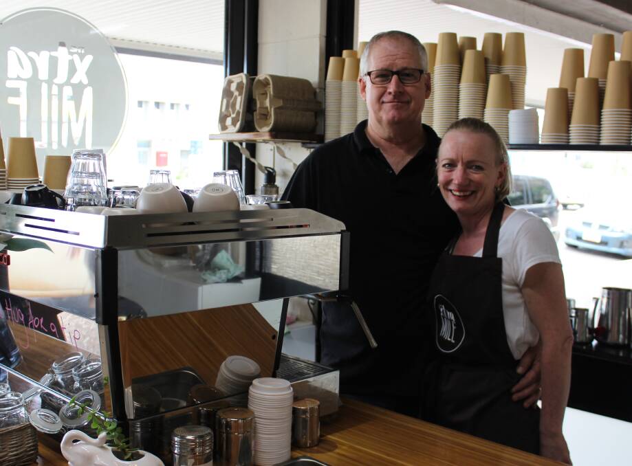 ONE STOP COFFEE SHOP: Locals Richard and Katrina Gall open a cafe oasis for Mount Isa to enjoy. Photo: Samantha Walton.