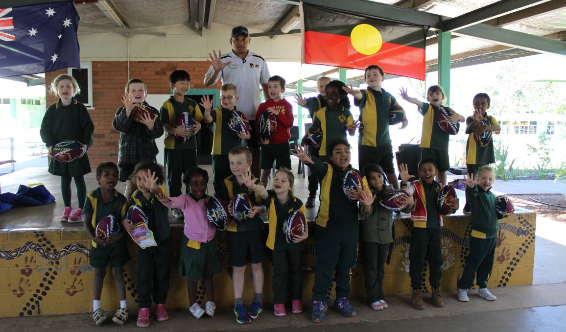 Year One students were awarded for having the best attendance at Healy State School