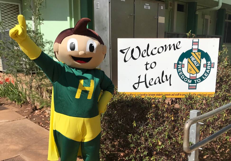 Hurricane Hank the Healy Hero debuted at the Mount Isa Kids Expo two weeks ago. Photo supplied.