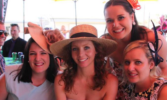Rebekah Izzard, Jacqueline Harper, Andie Bartley and Jade Marinelli loved the chance to break out their dresses, fascinators and hats at last year's Spring Cup Race Day.
