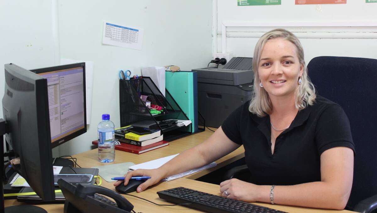STAYING CONNECTED: QRAA Regional Area Manager Janessa Bidgood in her established office in Cloncurry. Photo: Samantha Walton.
