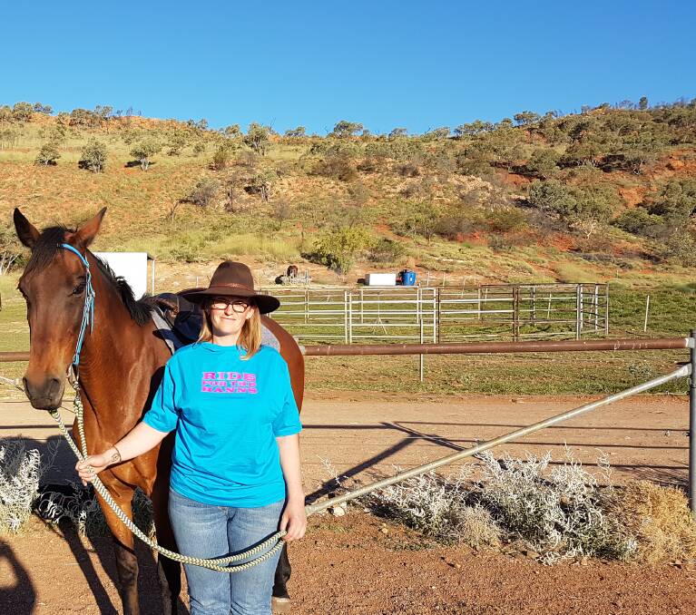 Michelle McClymont and her horse Spud. Photo supplied.