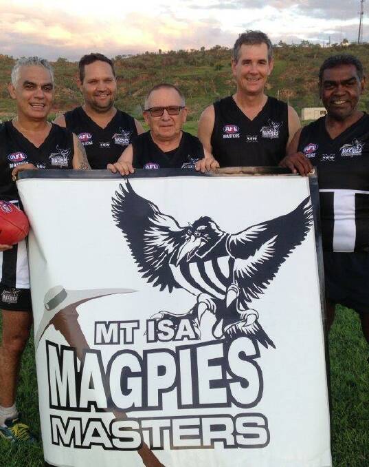 Reining champs: Mount Isa Masters team, the Magpies will defend their championship title at Townsville in May. Photo supplied.