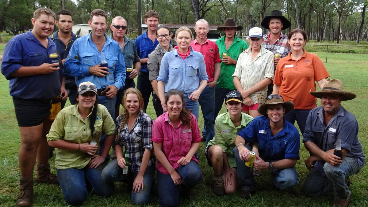 FIELD DAY: NQ Dry Tropics Breeder Management Course at Clothespeg Station with Dr Ian Braithwaite. Photo supplied.