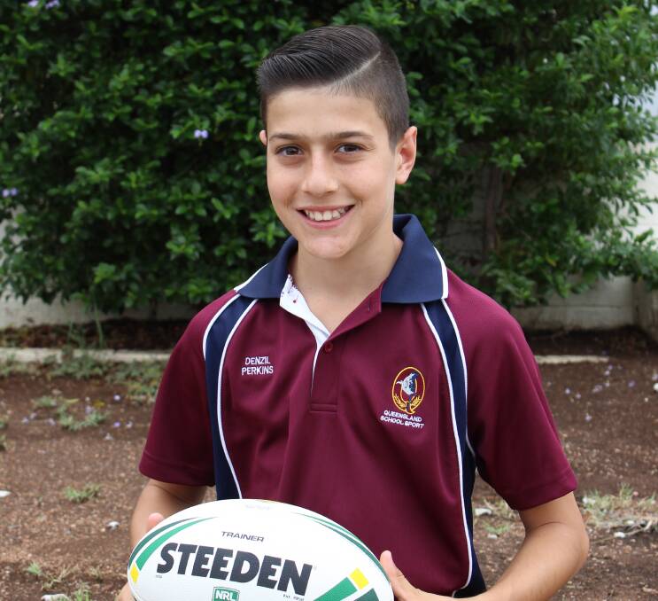 LOCAL PRIDE: Mount Isa boy, Denzil Perkins, will represent Queensland at the National Under 12s Touch Championships. Photo: Samantha Walton.