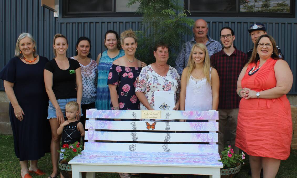 ALWAYS REMEMBERED: Family, friends, colleagues and executives gathered at Mount Isa Hospital on Monday to remember Tanika Caslick. Photo: Samantha Walton.