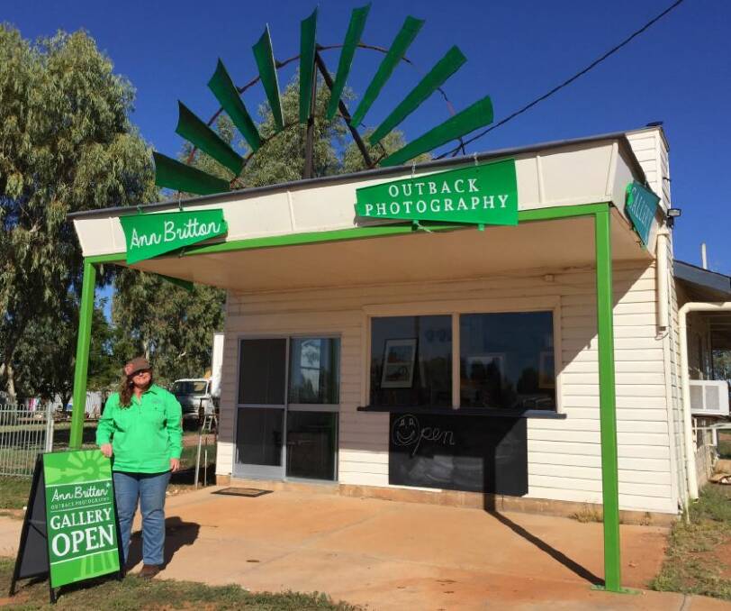 MY OUTBACK: Local photographer Ann Britton opened her shop in Boulia on Saturday. Photo supplied.