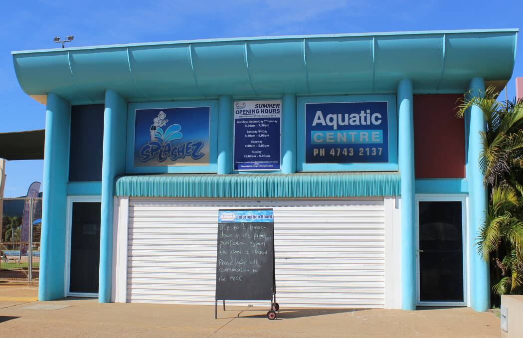 Splashez Aquatic Centre closed until further notice.