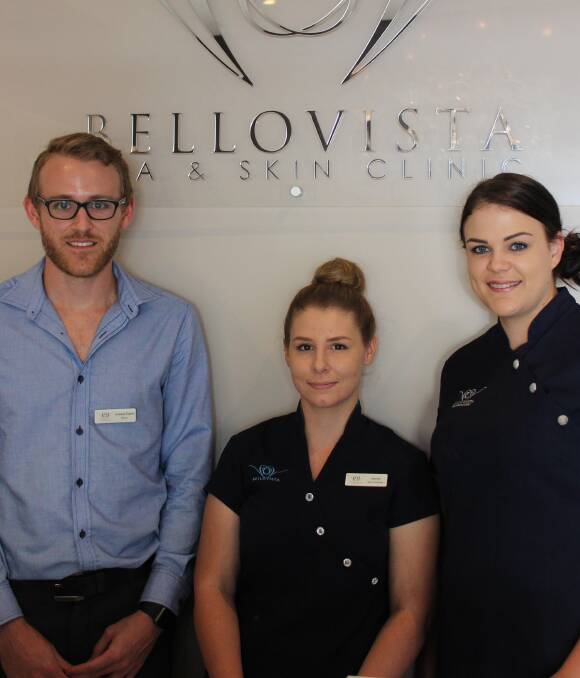 Booming business: Andrew Frahm, Jacinta Ward and Natalie Frahm are ready to help locals with all their skin care needs. Photo: Samantha Walton.