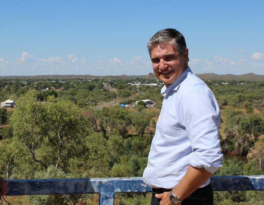 Member for Mount Isa Robbie Katter looks over Cloncurry.