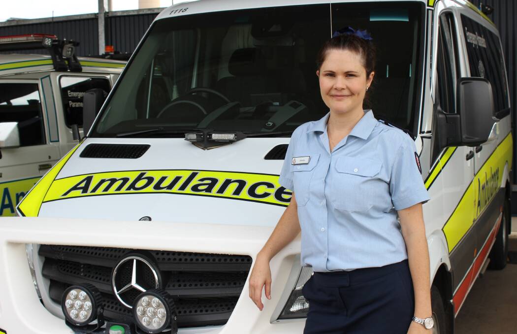 WELCOME: QAS North West Local Ambulance Service Network Superintendent Jessika Brind and her family return to Mount Isa. Photo: Samantha Walton