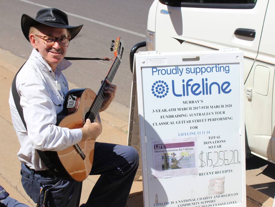 CHARITABLE: Murray Mandel arrives in Mount Isa ready to raise more money for Lifeline. Photo: Samantha Walton.