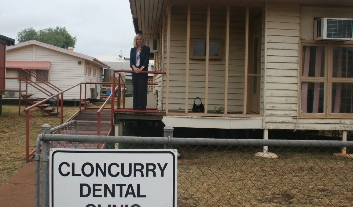 Chief executive of the NWHHS, Lisa Davies Jones, at the current Cloncurry Dental Clinic.