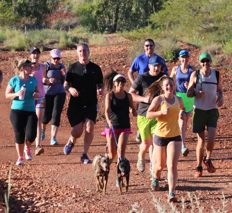 DASHING ATHLETES: Runners take to the track in the Moondarra Dash or Dawdle. Photo: Contributed