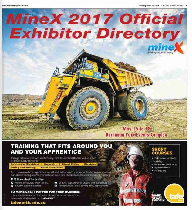 Front page of the North West Star's Minex 2017 Official Exhibitor Directory